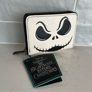 Rare NEW DISNEY The Nightmare Before Christmas Jack Skellington Small Zip Wallet